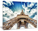 "Eiffel Tower With Fast Moving Clouds" Photograph Print