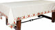 Poinsettia Lace Embroidered Cutwork Tablecloth, 60"x84", 70x108