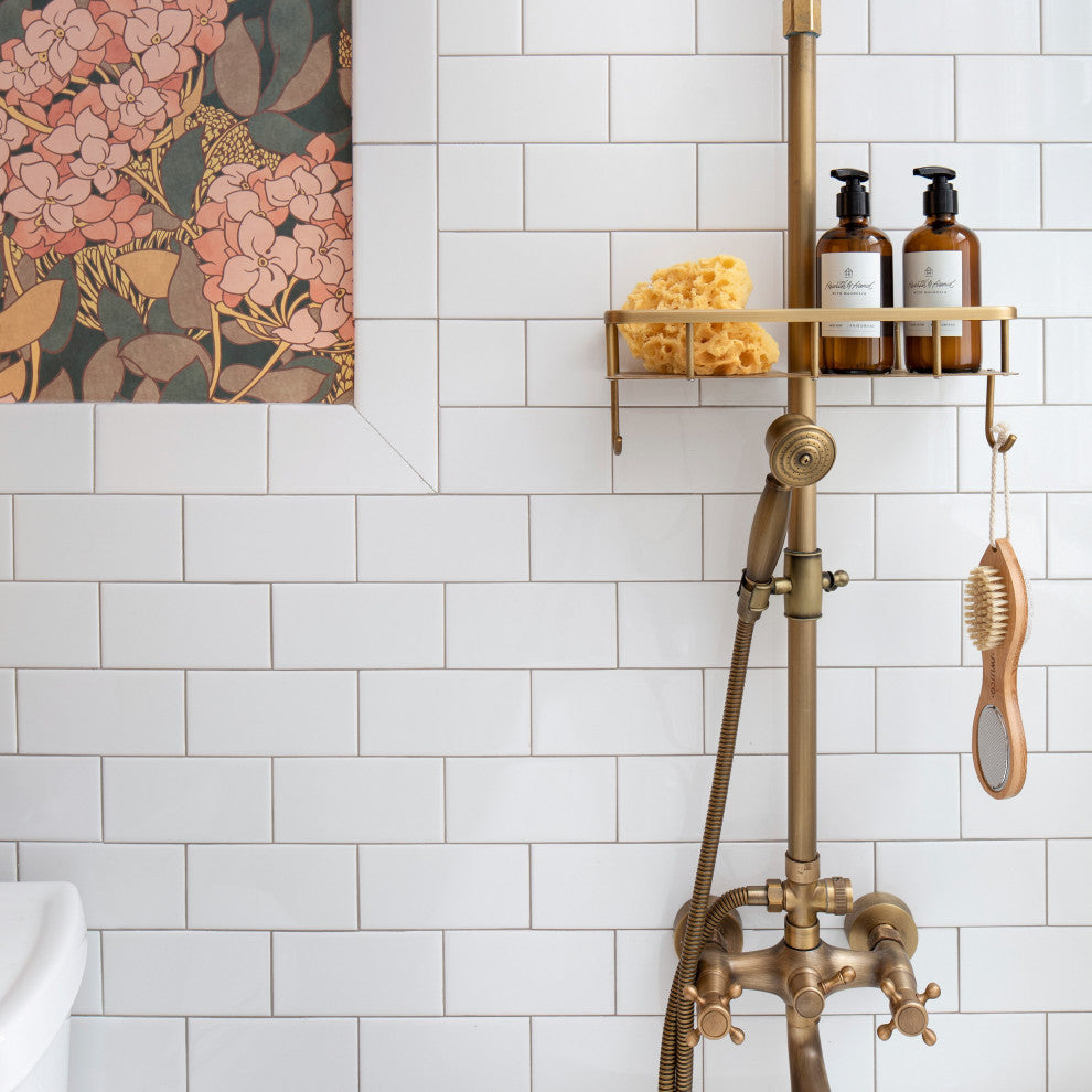 Crown Heights Ceramic Wall Tile, Glossy White