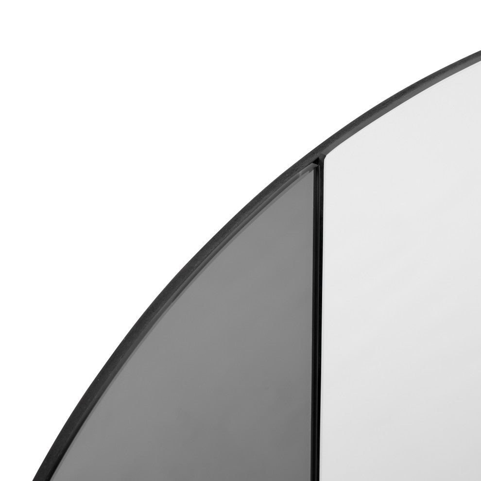 Alpha Accent Mirror, Rose Gold, Smoke, 24"