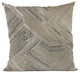 Plutus Brown Hidden Tour Abstract Luxury Throw Pillow, 18"x18"