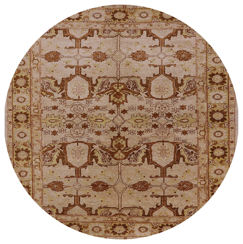 Ahgly Company Indoor Round Mid-Century Modern Area Rugs, 3' Round