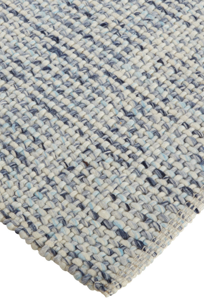 Weave & Wander Siona Space Dyed Flatweave Rug, Blue, 10' X 14'
