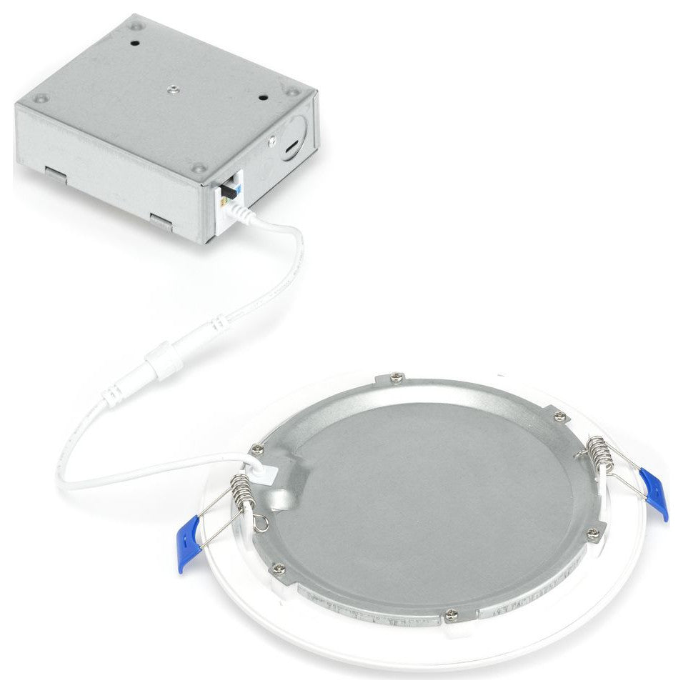 Everlume 6" Satin White 5-CCT LED Low Profile Canless Recessed Downlight
