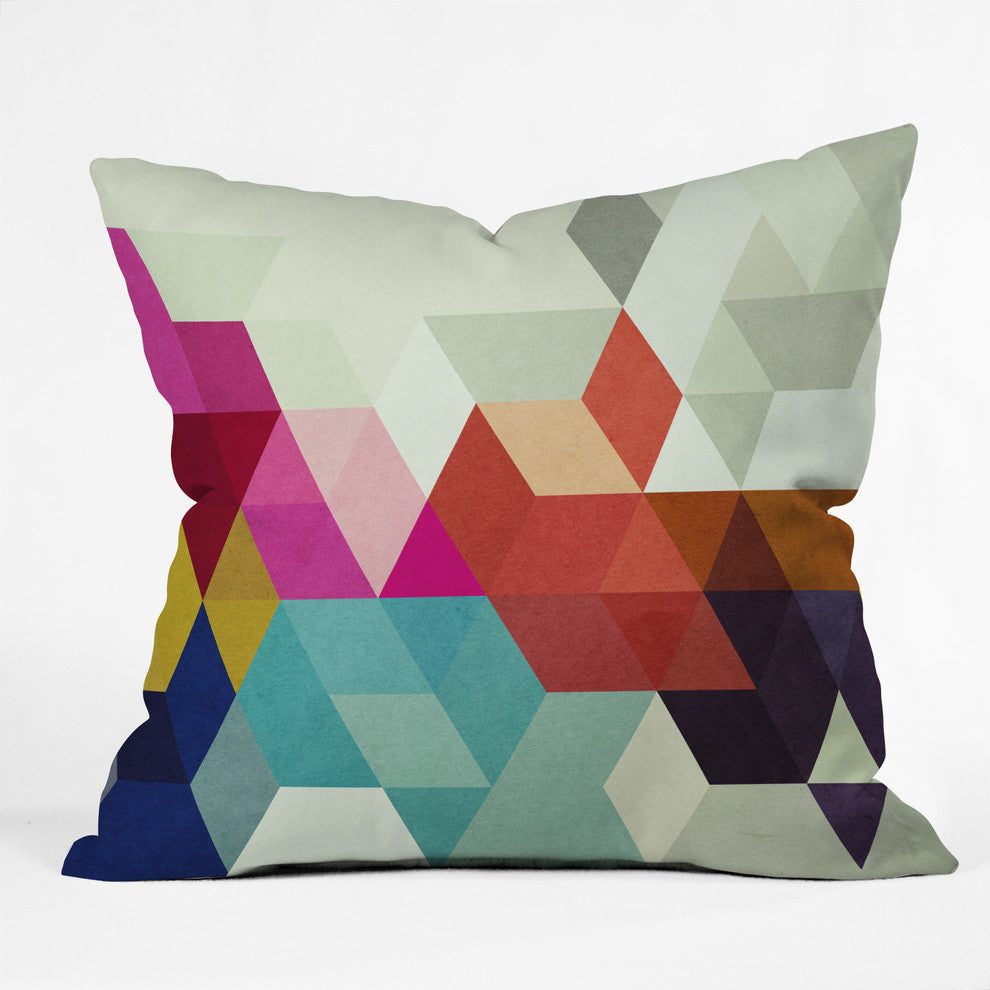 Three of The Possessed Modele 7 Throw Pillow, 16"x16"