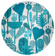 Flower Forest Spring Chenille Rug, Explorer Blue, 5' Round
