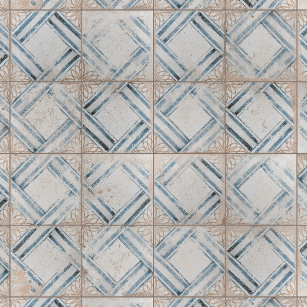Kings Root Ceramic Floor and Wall Tile, Lattice