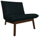 Cantor Leather Lounge Chair, Finish Shown: Pumpernickel, Leather Shown: Midnight