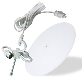 2 Light Swag Plug-In Pendant 14"w Light Oatmeal with Diffuser, White Cord