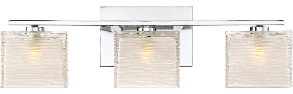 Westcap 3-Light Bath Vanity, Polished Chrome