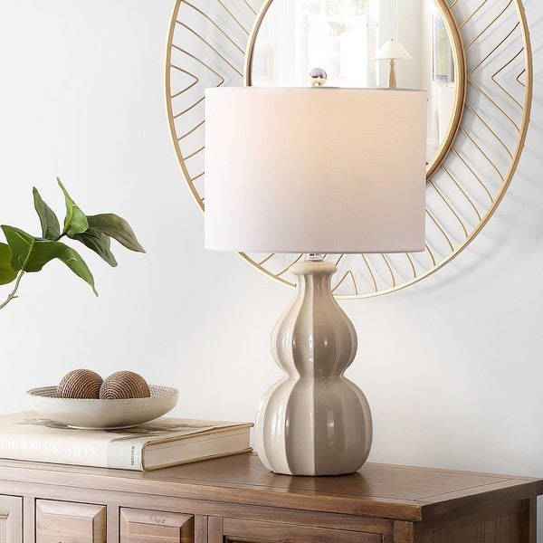 Safavieh Wade Ceramic Table Lamp Ivory