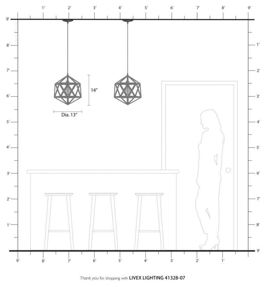 Ashland 1 Light Bronze With Antique Brass Accents Pendant
