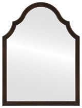 Pescara Framed Vanity Mirror, Peaks Cathedral, 24.4"x32.4", Rubbed Bronze