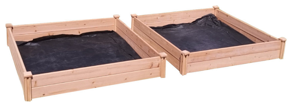 Timber Valley Dual Purpose 48"x48" Cedar Garden, Set of 2