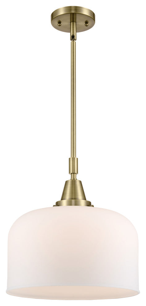 Innovations Lighting 447-1S-AB-G71-L Bell 1 Light 12" Mini Pendant
