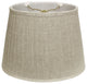 18" Cream Slanted Oval Paperback Linen Lampshade