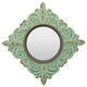 Worn Pale Ocean Ceramic Distressed Wall Mirror