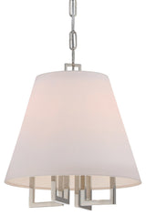 Libby Langdon for Crystorama Westwood 4 Light Polished Nickel Mini Chandelier