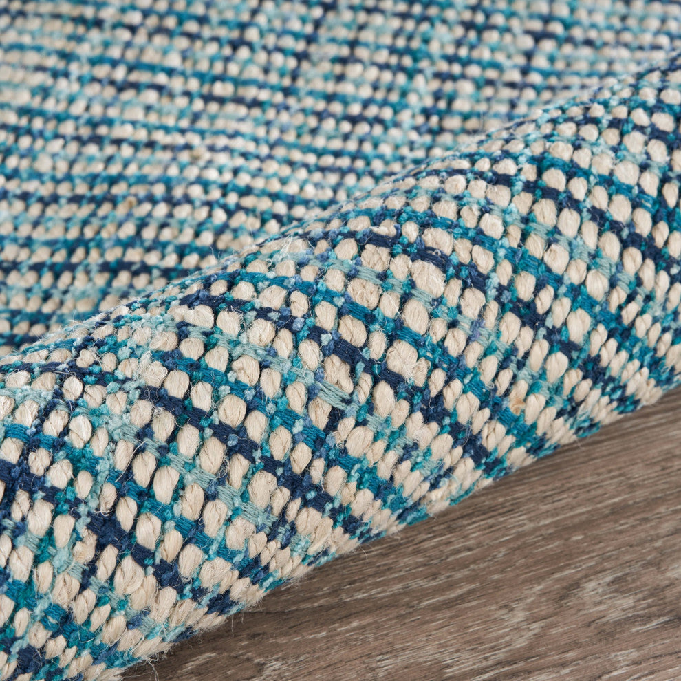 5' x 8' Classic Blue Jute Area Rug