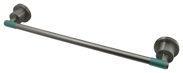 Green Eden Satin Nickel 18-inch Towel Bar With Neoprene Sleeve BA8212SNDGL