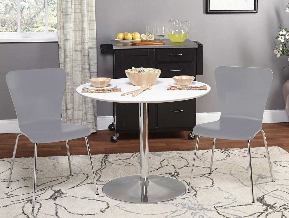 3-Piece Pisa Dining Set, Gray