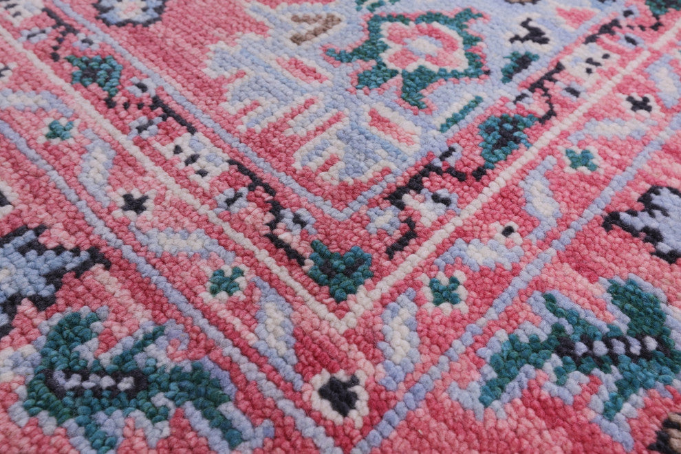 5' 1" X 8' 2" Hand Knotted Turkish Oushak Wool Rug - Q15939