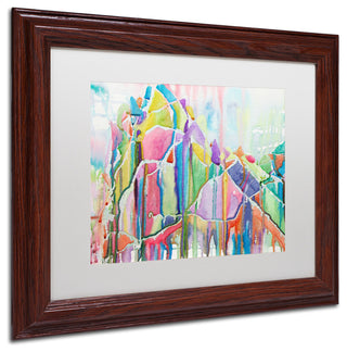 Lauren Moss 'Glint of Gold' Art, Wood Frame, White Matte, 14"x11"