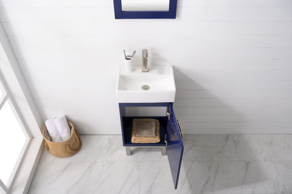 Stella Modern Blue 16.5" Single Sink Vanity
