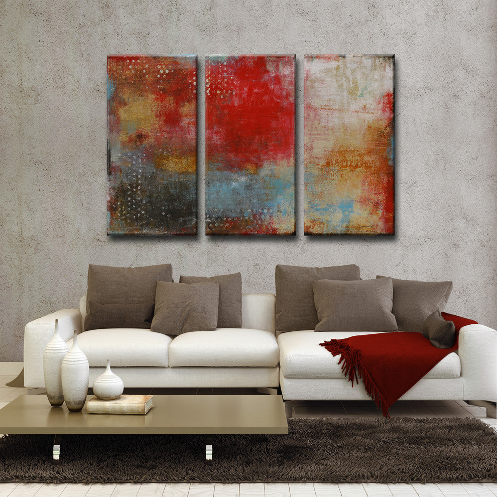 Impromptu by Norman Wyatt Jr. 3-Piece Wrapped Canvas Art Set, 24"x36"