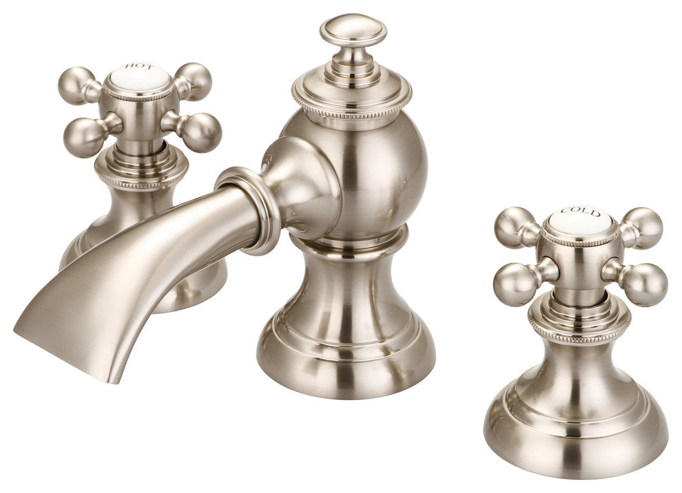 Water Creation Modern Classic Widespread Lavatory Faucet With Pop-Up Drain