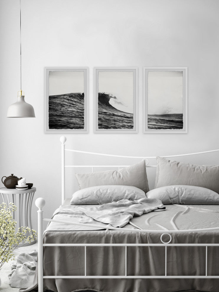 Summer Waves Triptych, Set of 3, 24x36 Panels