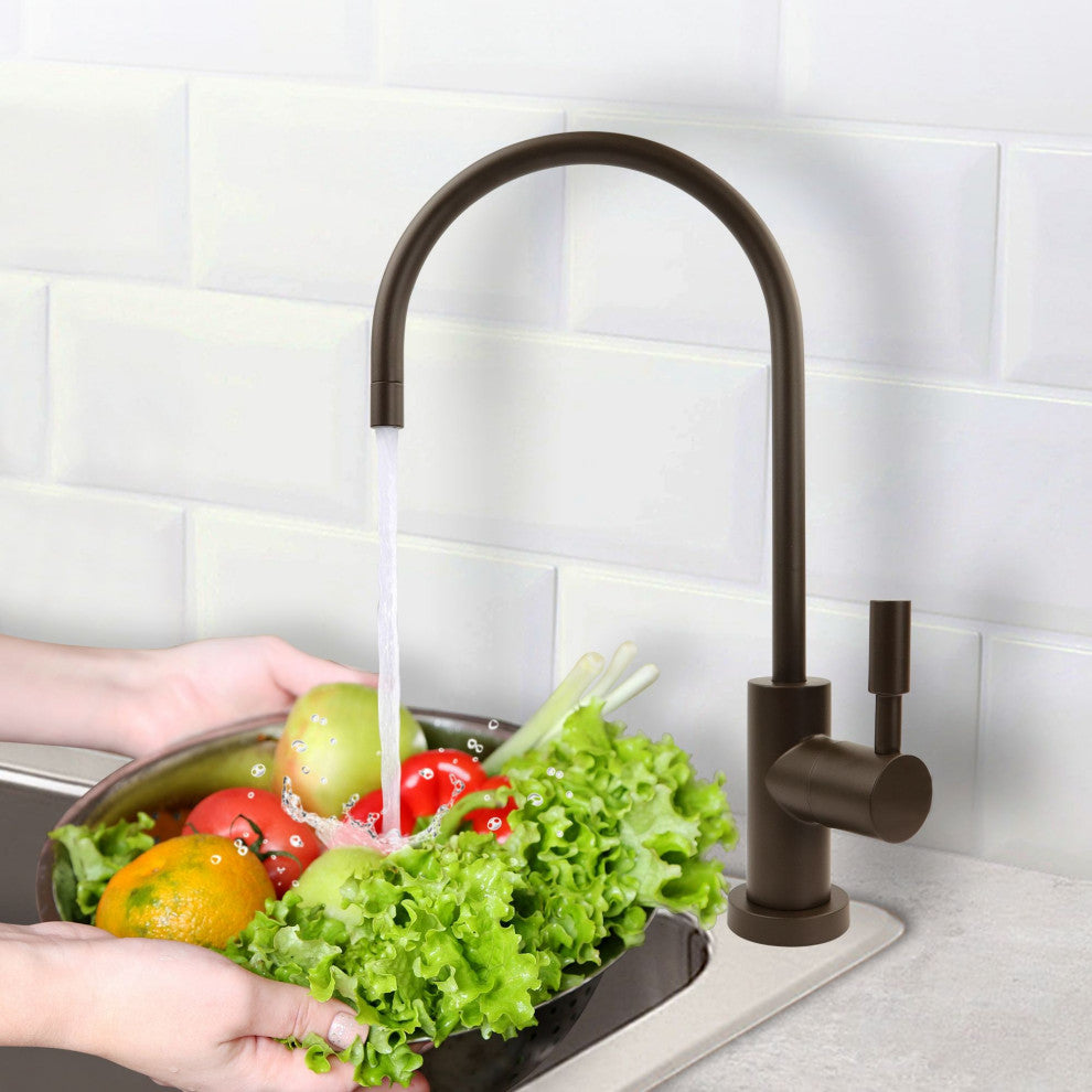 APEC Premium Quality Ceramic Disc Faucet Lead-Free Non Air Gap, Matte Bronze