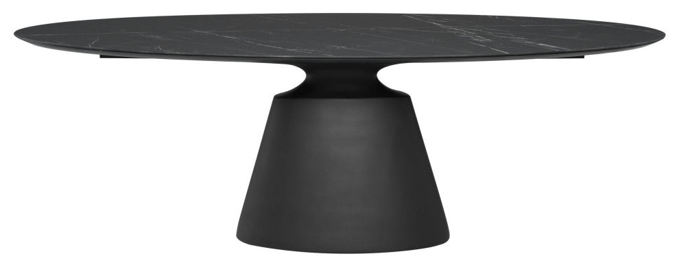 Taji Black Ceramic Dining Table, HGNE294