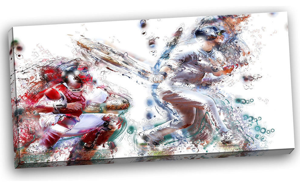 "Baseball Strike" Canvas Painting