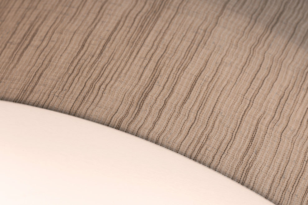 Anton 12'' Pendant, Satin Nickel, Jute Shade