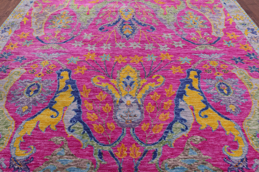 Handmade Turkish Oushak Wool Rug 9' 5" X 12' 3" - Q14947