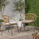 Beulah Faux Wicker Chairs, Set of 2