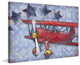 Marmont Hill, "Biplane Stars" by Reesa Qualia Painting on Wrapped Canvas, 45x30