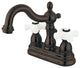 Kingston Brass 4" Centerset Bathroom Faucet, Oil Rubbed Bronze