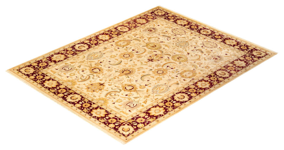 Mogul, One-of-a-Kind Hand-Knotted Area Rug, Ivory, 9' 1" x 11' 8"