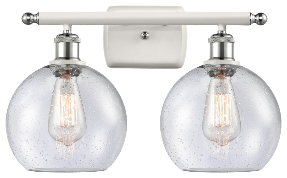 Innovations Lighting 516-2W-WPC-G124-8 Athens 2 Light 16" Bath Vanity Light