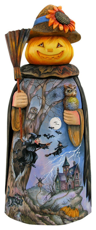 Halloween Scare Craw Pumpkin Head Door Hanger