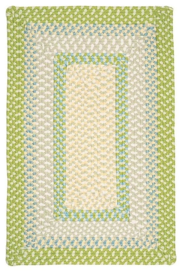 Montego MG69 Lime Twist Indoor/Outdoor Area Rug, Rectangular 4'x6'