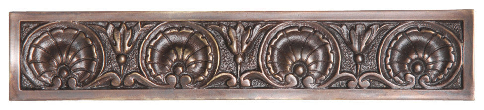 Kensington Pull Antique Pewter, Dark Brass