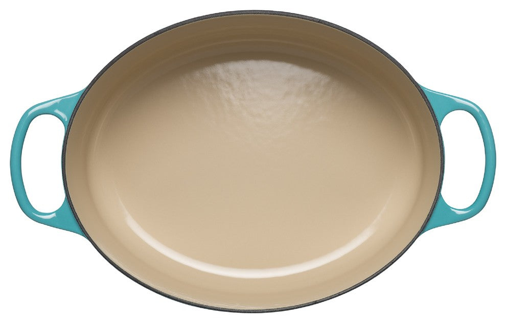Le Creuset Signature Cast Iron Oval Casserole, 27 cm, Teal