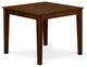 Dinette Table, Natural Color Top Surface, Wooden Legs Natural Finish
