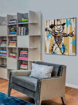 Marmont Hill, "Howdy Yall Boy" by Rick Martin Painting on Wrapped Canvas, 48x48