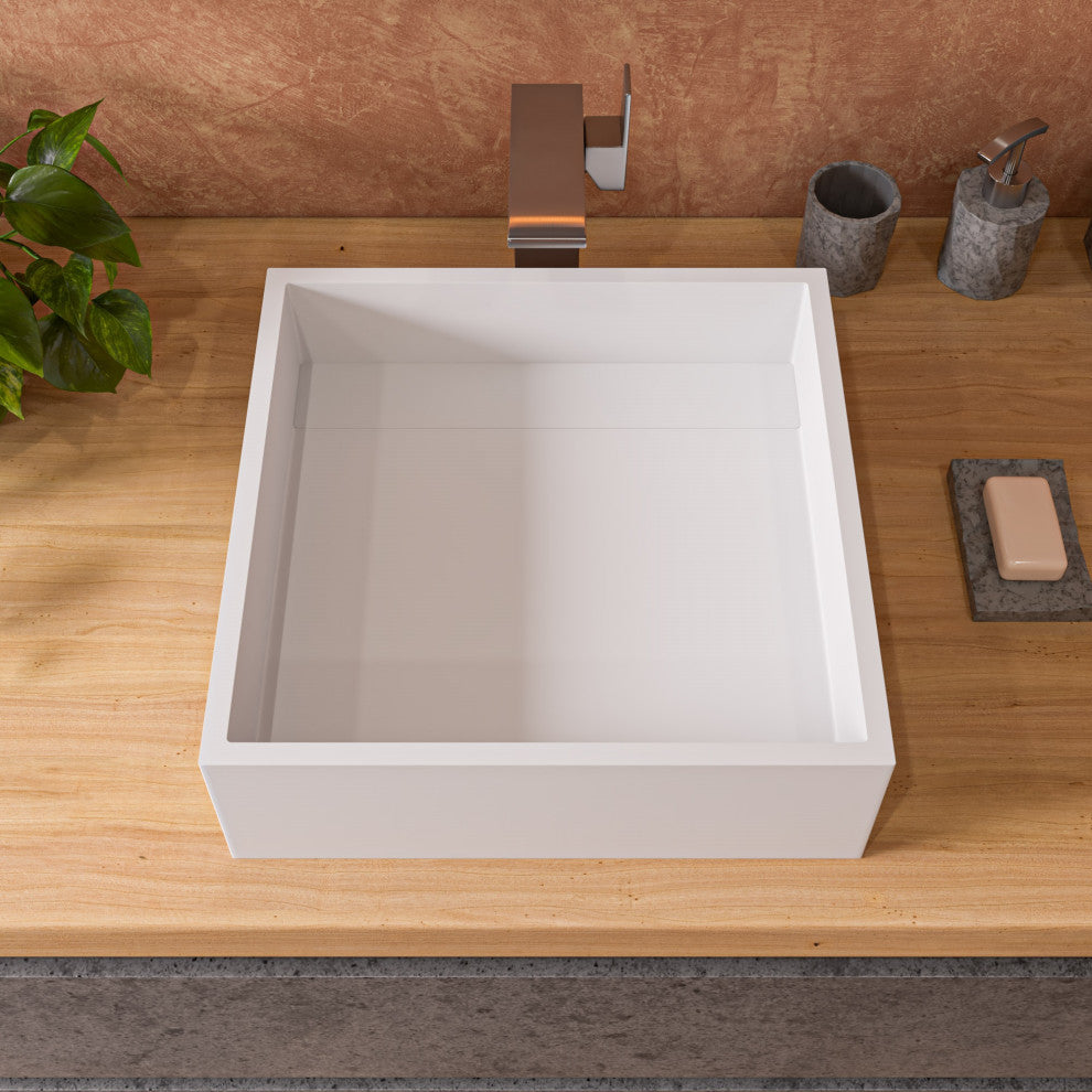 Alfi Brand Abco1019 4 Piece Solid Concrete Bathroom Accessory Set