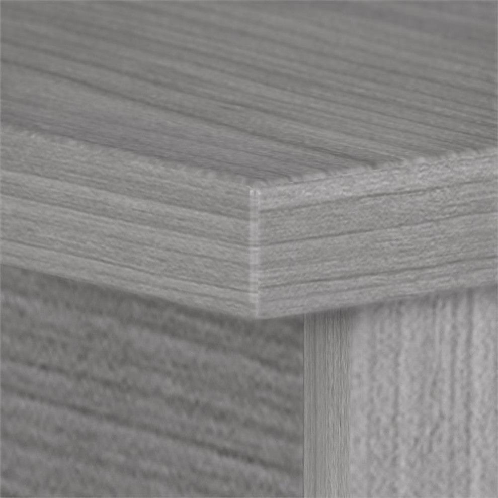 Studio C 72W x 24D Credenza Desk in Platinum Gray - Engineered Wood