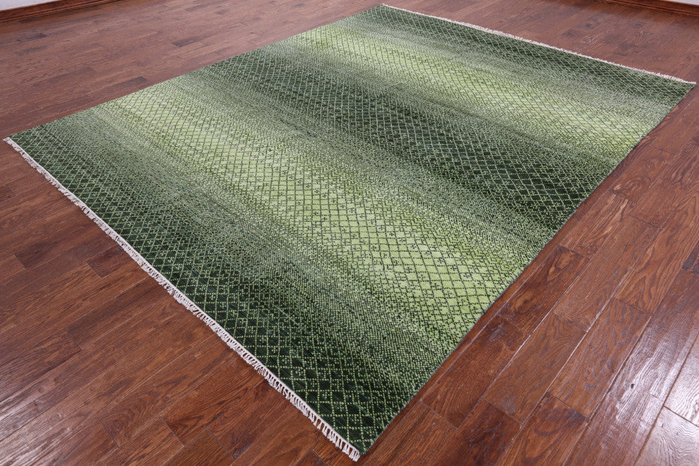 Savannah Grass Handmade Wool Rug 8' 0" X 9' 11" - Q13213